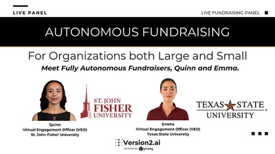 Autonomous Fundraising: Meet VEOs Emma and Quinn